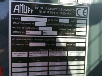 Chariot élévateur latéral AMLIFT C40-14/55 - 24