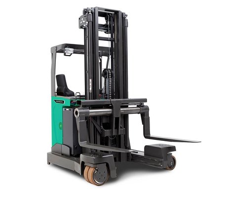 Chariot élévateur à mât rétractable multidirectionnel - image 1