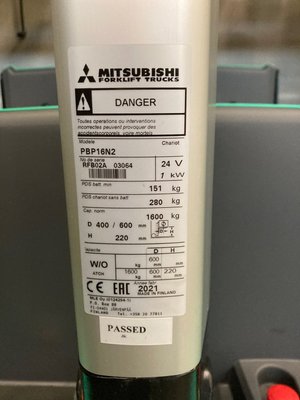 Unknown range 198 Mitsubishi PBP16N2 - ACCOMPAGNANT